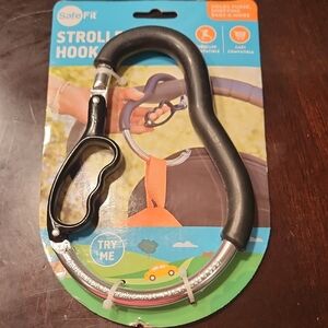 Safe Fit Black Stroller Hook For Bags, Baby, Shopping, Purse